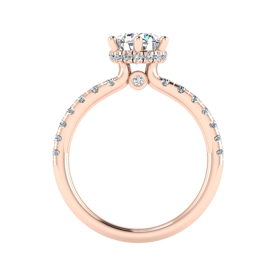 Lainey Halo Engagement Ring